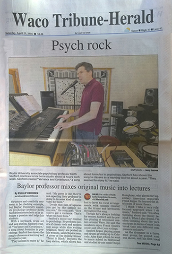 Keith Sanford Waco Tribune Article